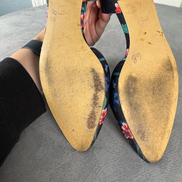 Talbots Edison Botanical Floral Pointed Toe Flats Womens Size 7 - Picture 7 of 8